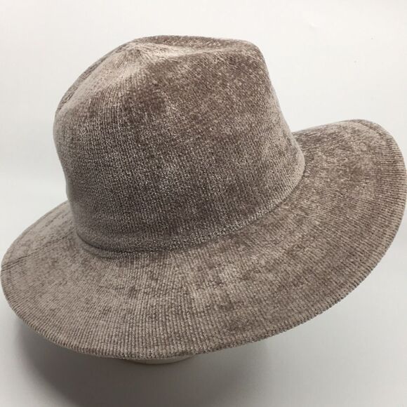 Forever 21 Chenille Fedora Hat Oatmeal/Tan Taupe - Picture 12 of 14